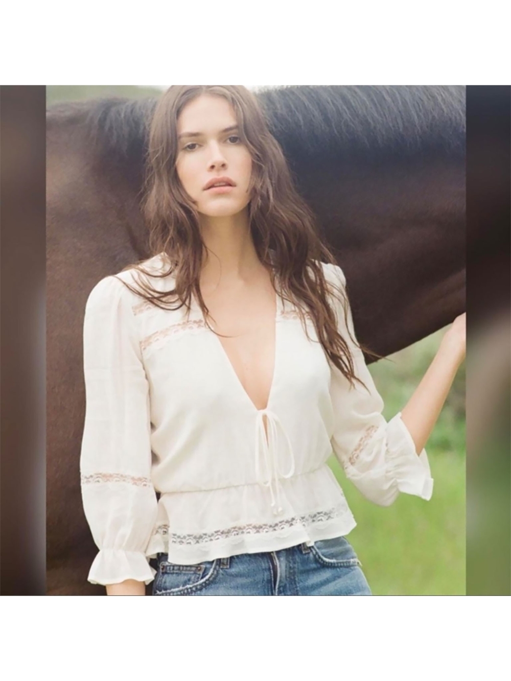 Reformation Emily Top - Ivory